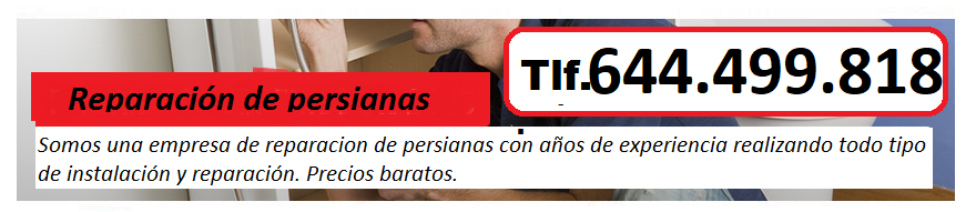 Reparaciones de persianas en Madrid